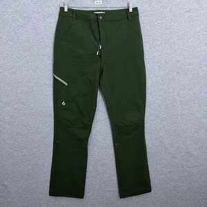 Gnara Go There Pant Womens Size 12 Pine Green GoFly Zipper Outdoor Hiking Pants